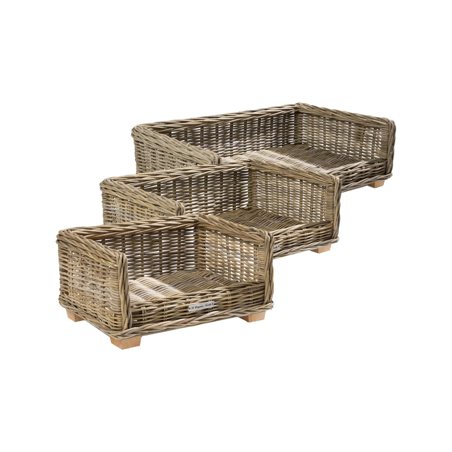 51 Degrees North Rattan Bed - Afbeelding 4