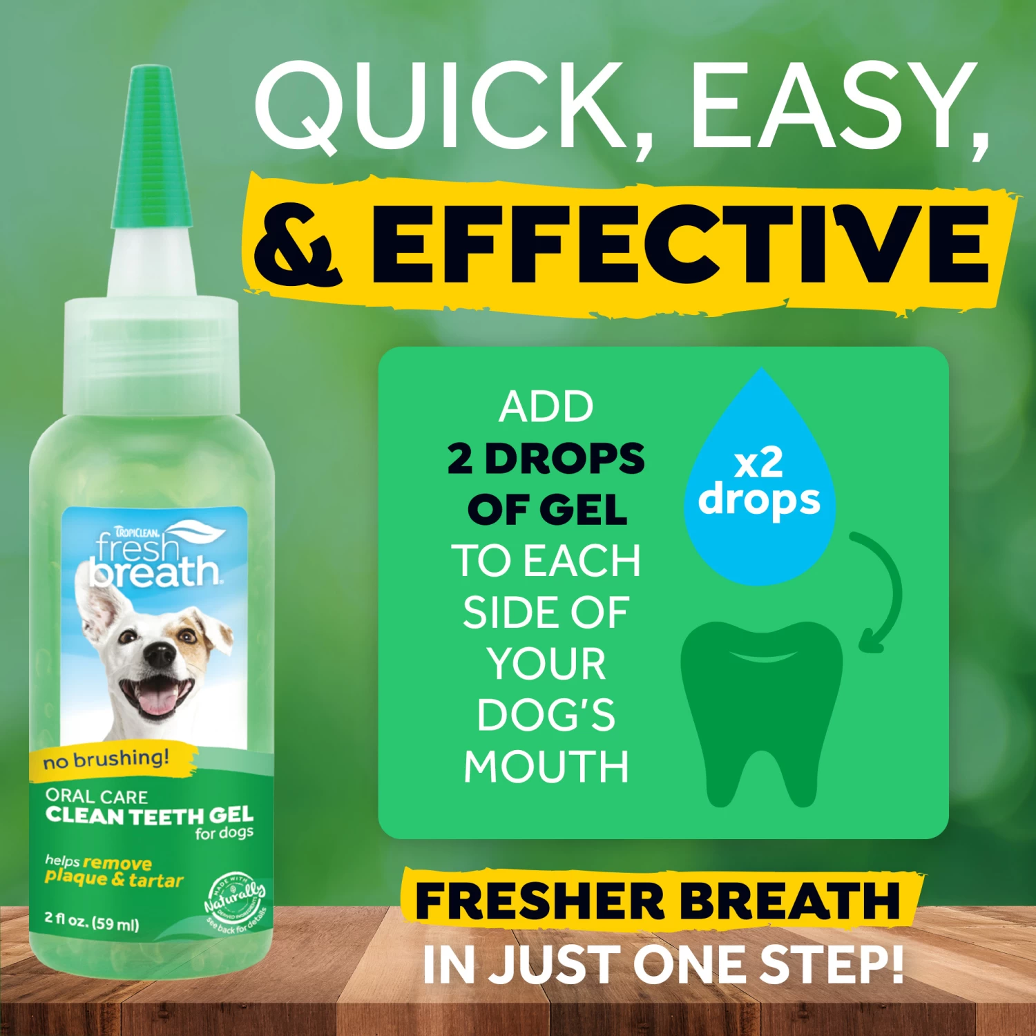 TropiClean - Fresh Breath Clean Teeth Gel - Afbeelding 2