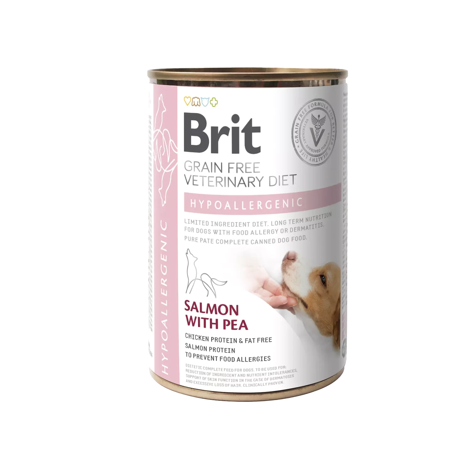 Brit Veterinary Diet Dog - Grain Free- Hypoallergenic - Blikken - 6 X 400 G