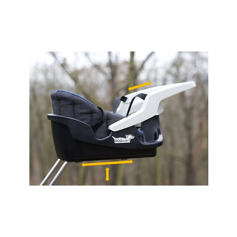 Dogrider Dog Seat + Mand - Grijs - Afbeelding 9
