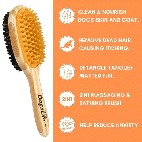 Dogslife Bamboo Dog Brush - Afbeelding 5