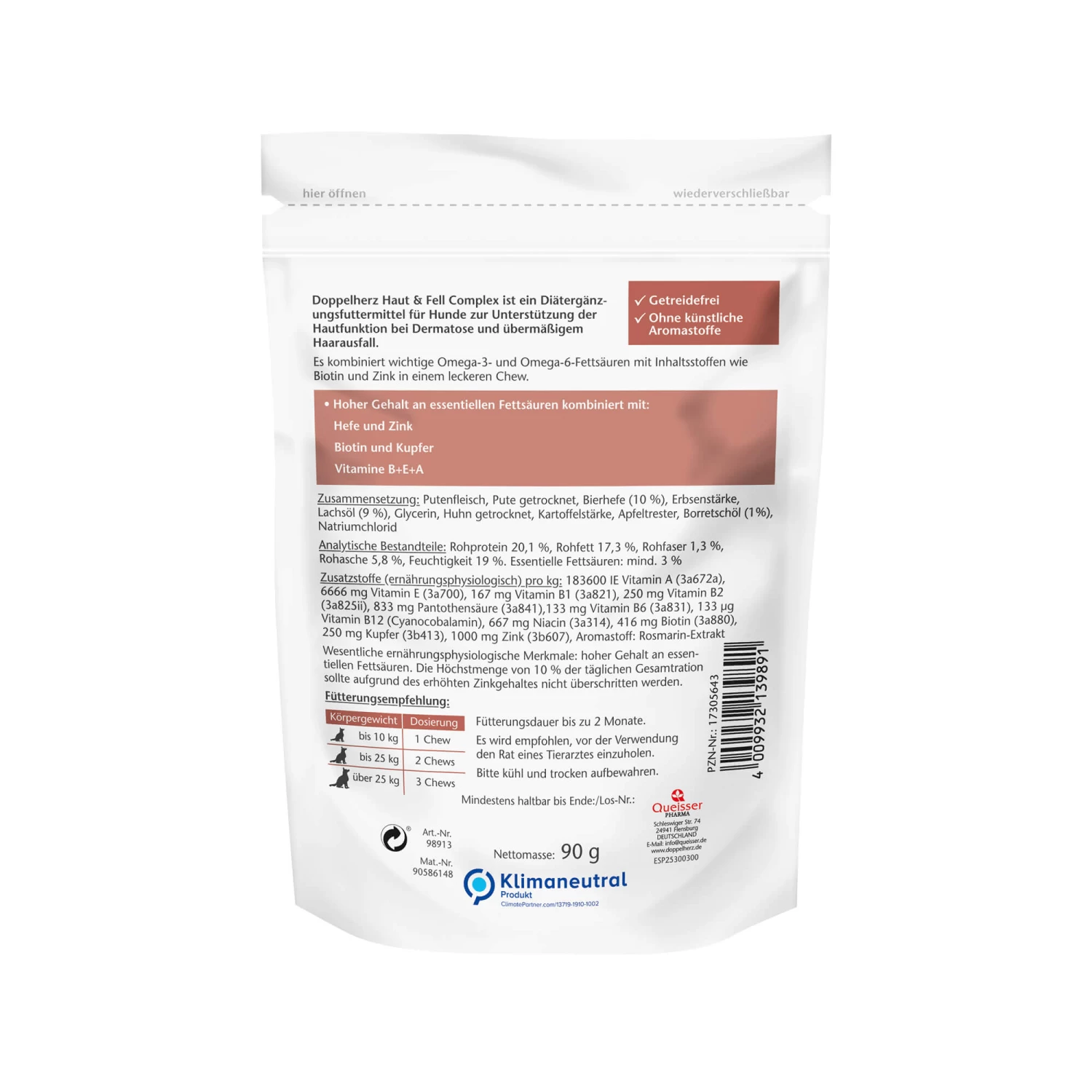 Doppelherz Huid & Vacht Complex Voor Honden - Afbeelding 5