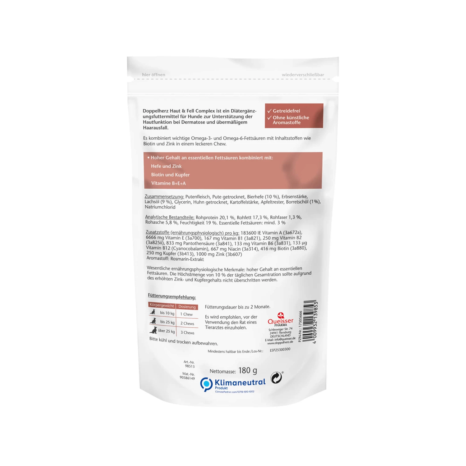 Doppelherz Huid & Vacht Complex Voor Honden - Afbeelding 7