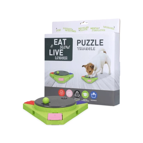 Eat Slow Live Longer Puzzle Antischrok Voerbak - Afbeelding 6