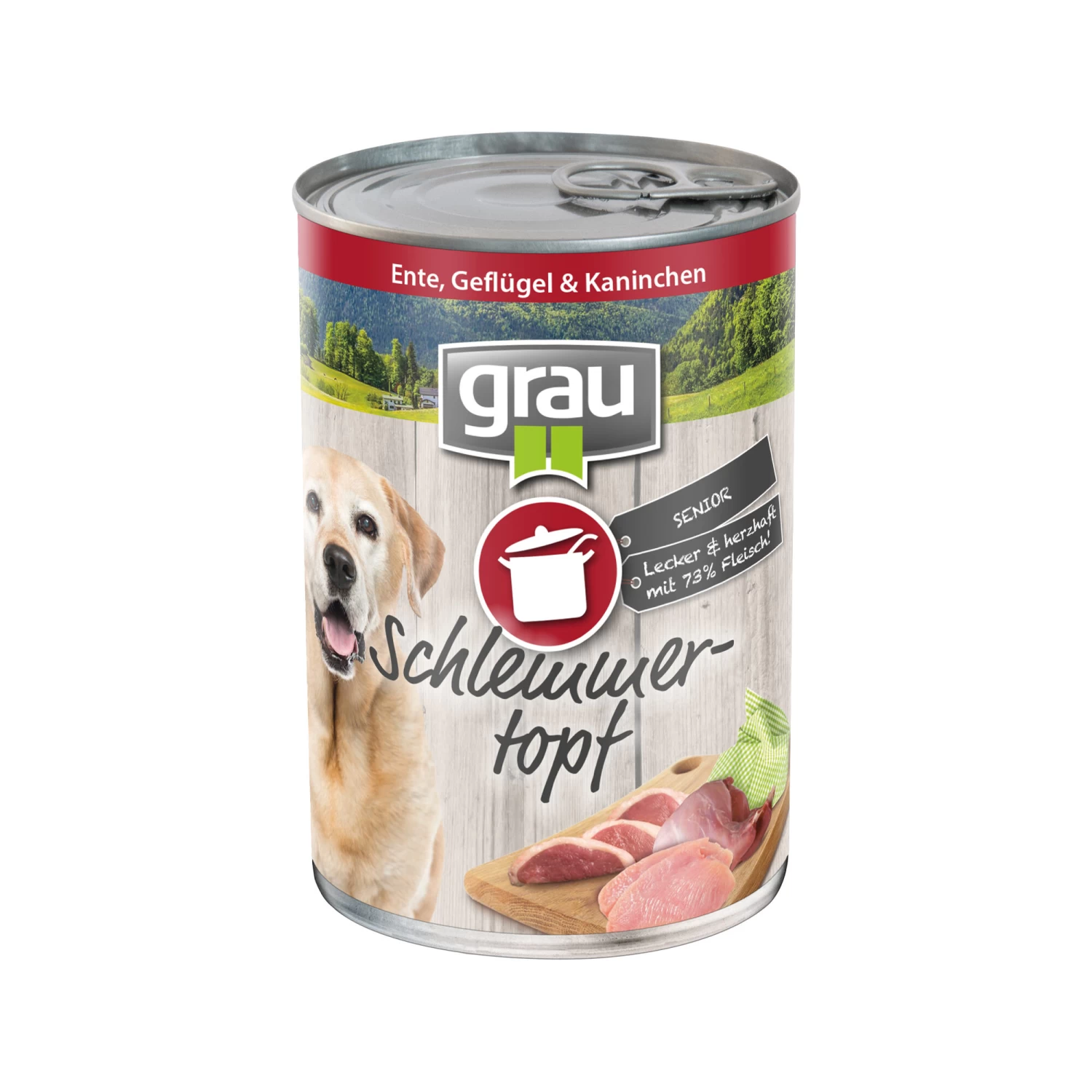 Grau Excellence Senior Hondenvoer - Gevogelte En Eend - Blik - Afbeelding 2