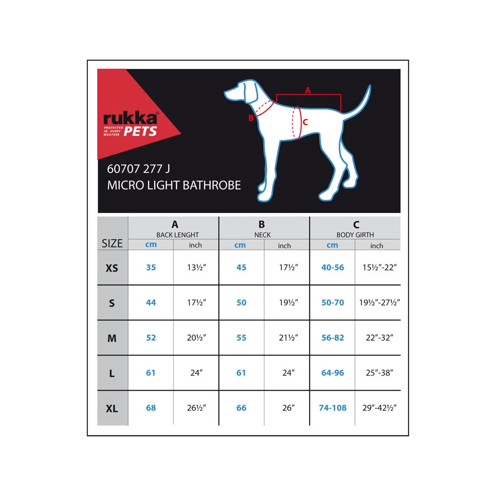 RukkaPets Micro Light Bathrobe - Afbeelding 7