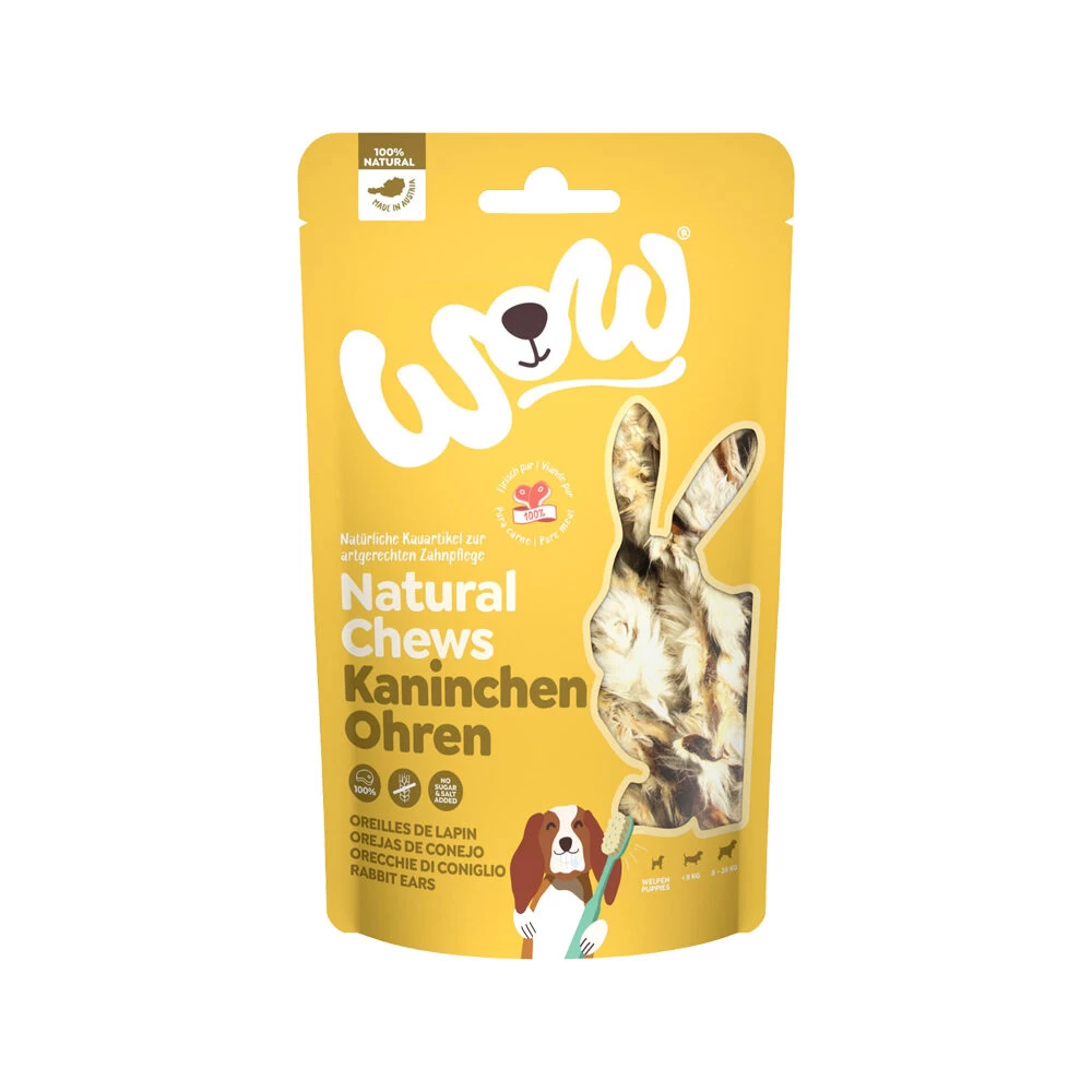 WOW! Natural Chews Konijnenoren - Afbeelding 2