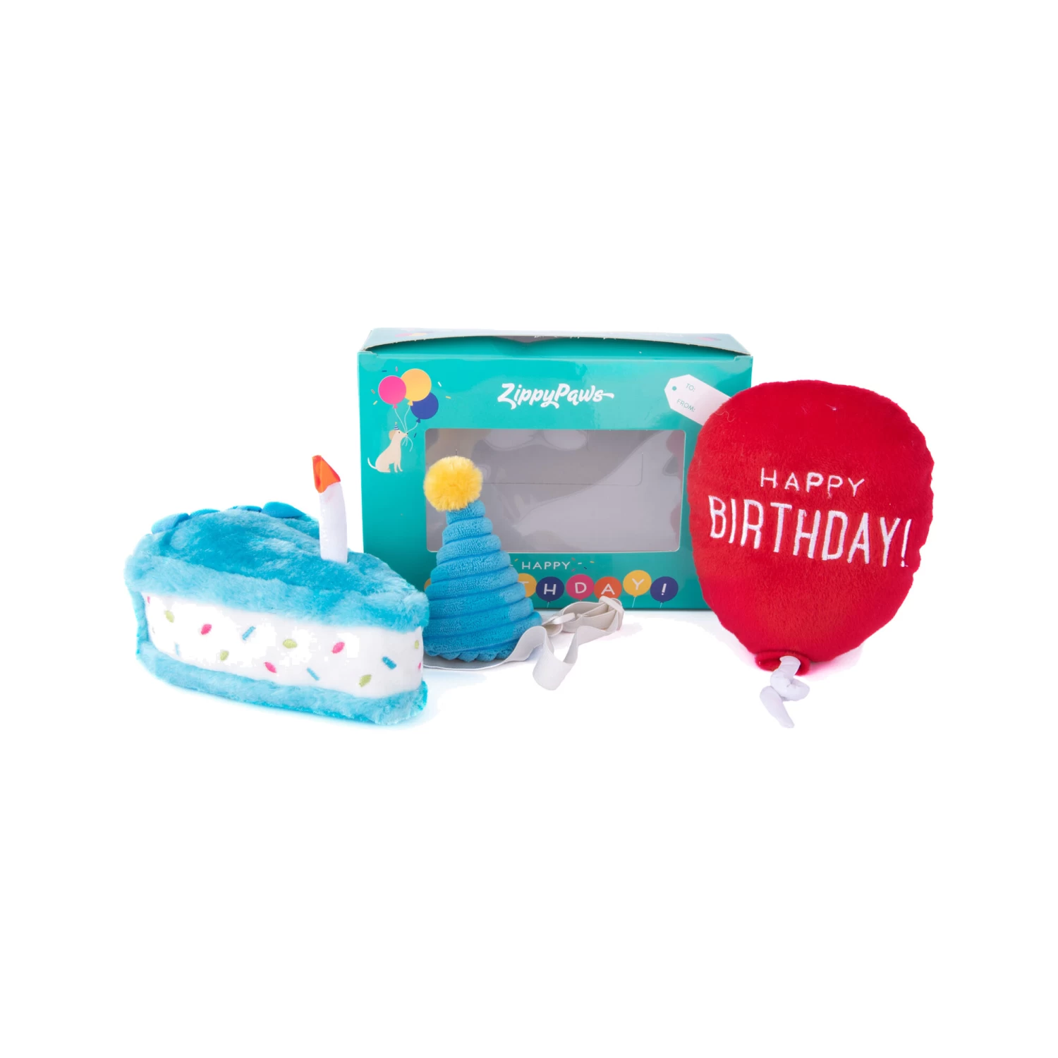 ZippyPaws Pup Birthday Box Blue - Afbeelding 2