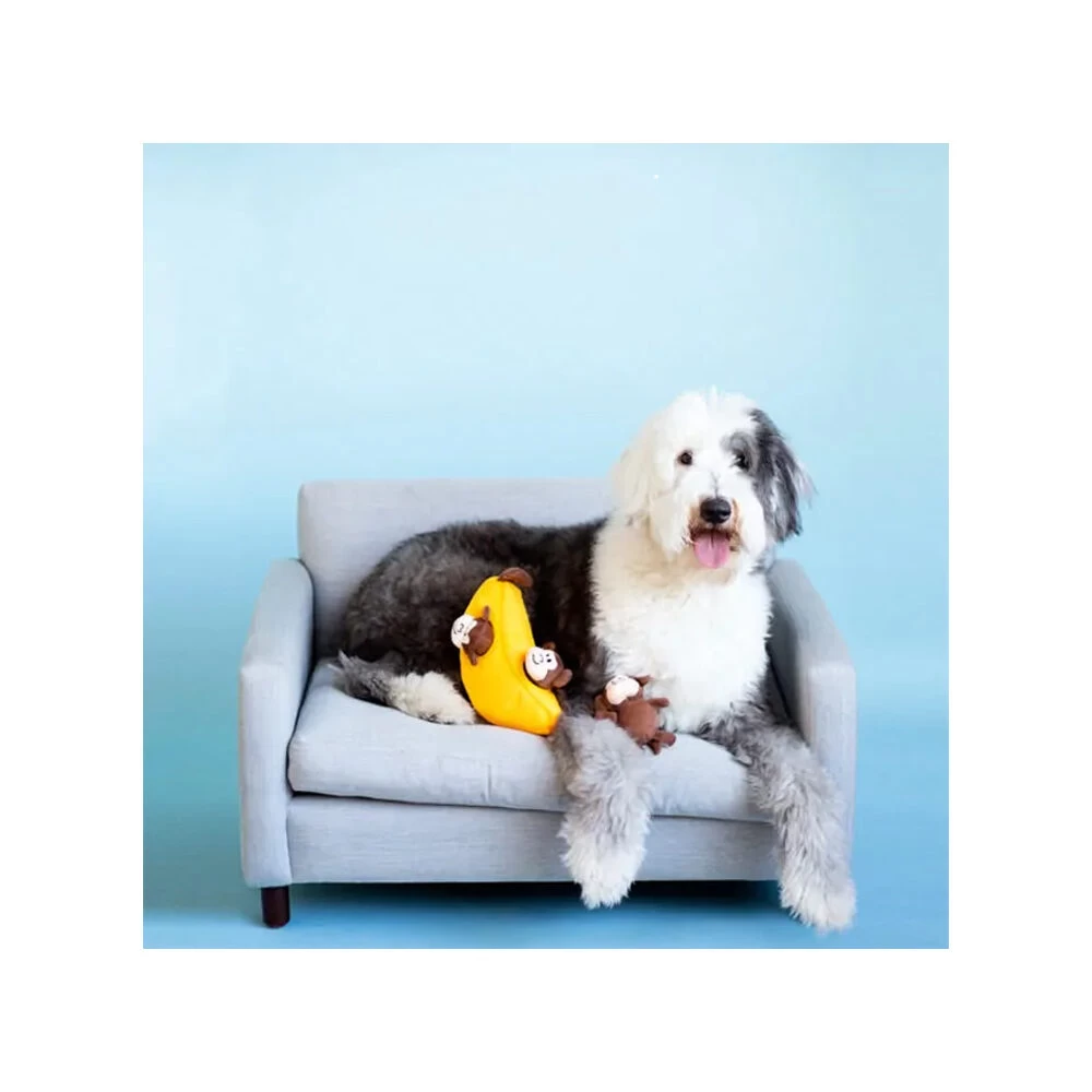 ZippyPaws Zippy Burrow Monkey 'n Banana - Afbeelding 3